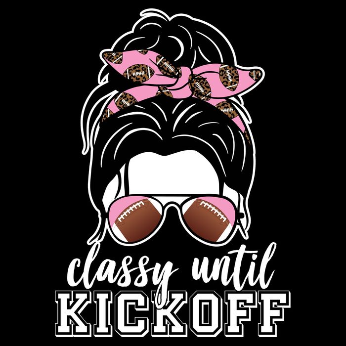 Classy Until Kickoff Football Hair Bun Impact Tech Backpack