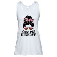 Classy Until Kickoff Football Hair Bun Ladies Essential Flowy Tank