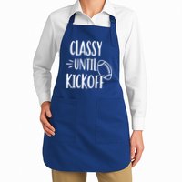 Classy Until Kickoff Funny Football Apron