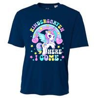 Cute Unicorn Kindergarten Here I Come Happy First Day School Cooling Performance Crew T-Shirt