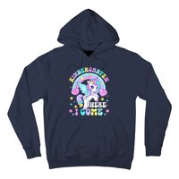 Cute Unicorn Kindergarten Here I Come Happy First Day School Hoodie