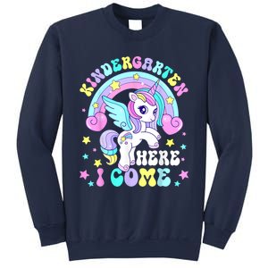 Cute Unicorn Kindergarten Here I Come Happy First Day School Sweatshirt