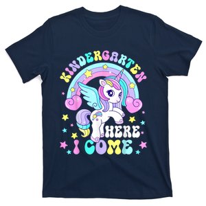 Cute Unicorn Kindergarten Here I Come Happy First Day School T-Shirt