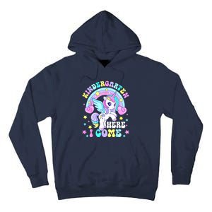 Cute Unicorn Kindergarten Here I Come Happy First Day School Tall Hoodie