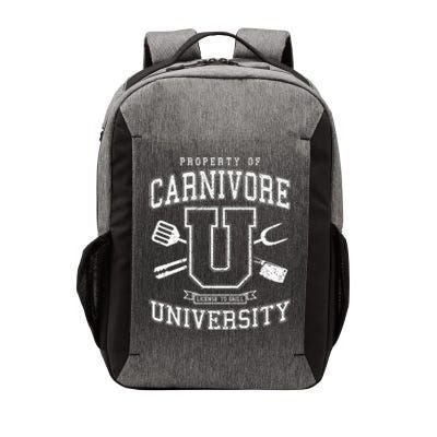 Carnivore University License To Grill Vintage Bbq Varsity Funny Gift Vector Backpack