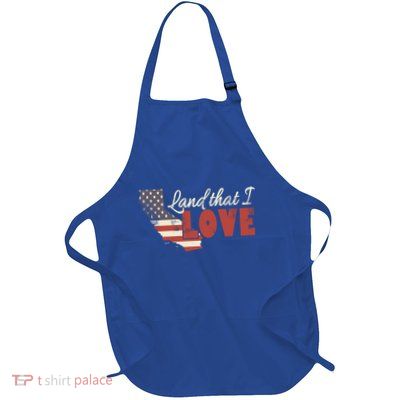 California Usa Land That I Love Patriotic July 4th Gift Apron
