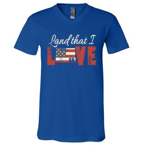 Colorado Usa Land That I Love Patriotic Gift V-Neck T-Shirt