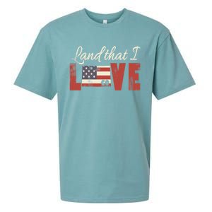 Colorado Usa Land That I Love Patriotic Gift Sueded Cloud Jersey T-Shirt