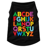 Colorful Uppercase Letters Alphabet Learn Abcs Doggie Tank
