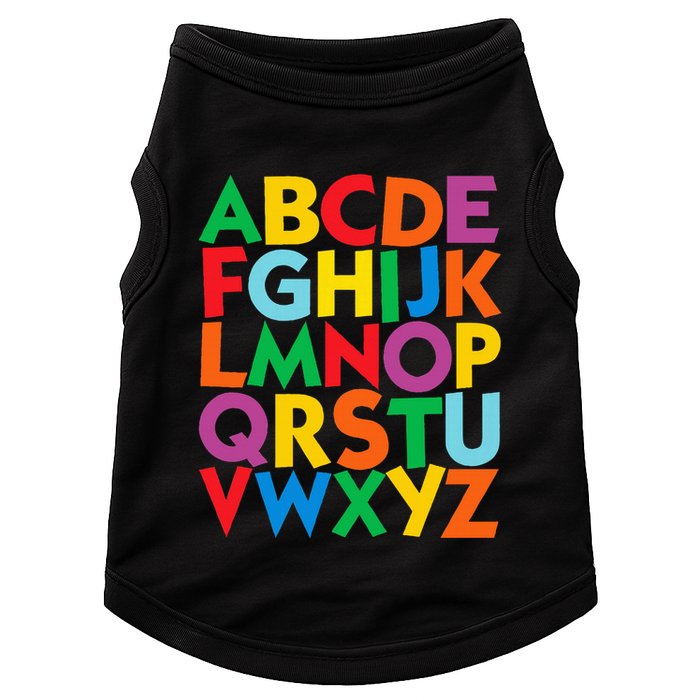 Colorful Uppercase Letters Alphabet Learn Abcs Doggie Tank