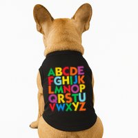 Colorful Uppercase Letters Alphabet Learn Abcs Doggie Tank