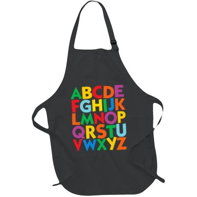 Colorful Uppercase Letters Alphabet Learn Abcs Apron