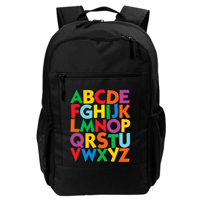 Colorful Uppercase Letters Alphabet Learn Abcs Backpack