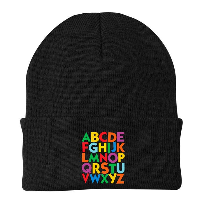 Colorful Uppercase Letters Alphabet Learn Abcs Beanie
