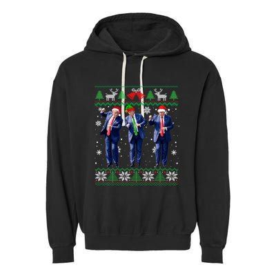Christmas Ugly Long Sleeve Garment-Dyed Fleece Hoodie
