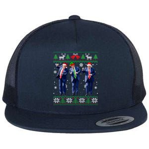 Christmas Ugly Long Sleeve Flat Bill Trucker Hat