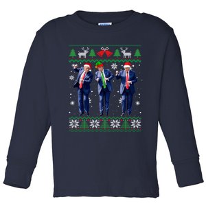 Christmas Ugly Long Sleeve Toddler Long Sleeve Shirt