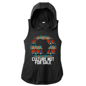 Culture Not For Sale Black History African Pride Ladies PosiCharge Tri-Blend Wicking Draft Hoodie Tank