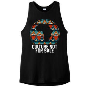 Culture Not For Sale Black History African Pride Ladies PosiCharge Tri-Blend Wicking Tank