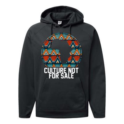 Culture Not For Sale Black History African Pride Performance Fleece Hoodie