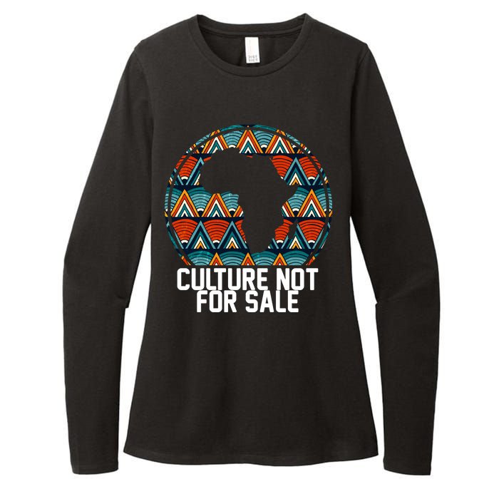 Culture Not For Sale Black History African Pride Womens CVC Long Sleeve Shirt