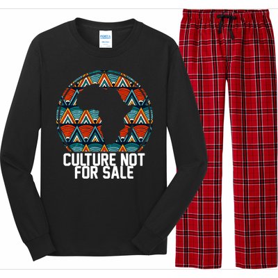 Culture Not For Sale Black History African Pride Long Sleeve Pajama Set