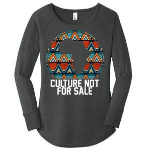 Culture Not For Sale Black History African Pride Women's Perfect Tri Tunic Long Sleeve Shirt