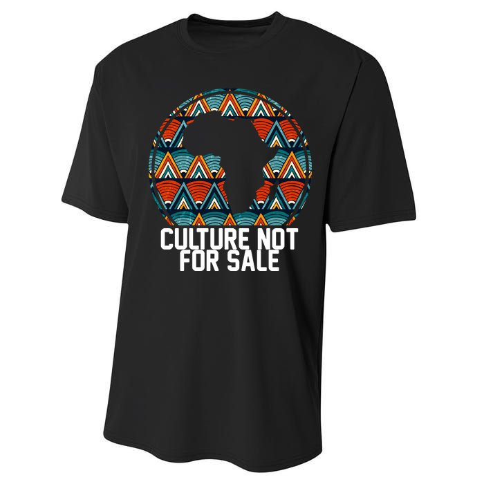 Culture Not For Sale Black History African Pride Performance Sprint T-Shirt