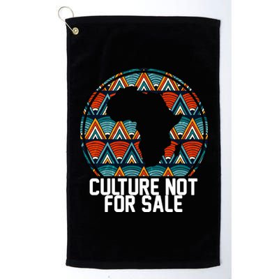 Culture Not For Sale Black History African Pride Platinum Collection Golf Towel