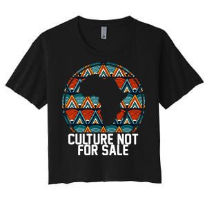 Culture Not For Sale Black History African Pride Women's Crop Top Tee