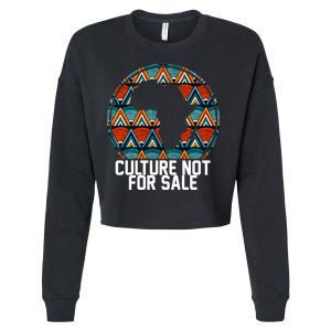 Culture Not For Sale Black History African Pride Cropped Pullover Crew