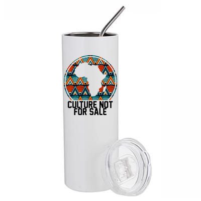 Culture Not For Sale Black History African Pride Stainless Steel Tumbler