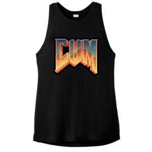 Cum Doom Ladies PosiCharge Tri-Blend Wicking Tank