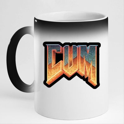 Cum Doom 11oz Black Color Changing Mug