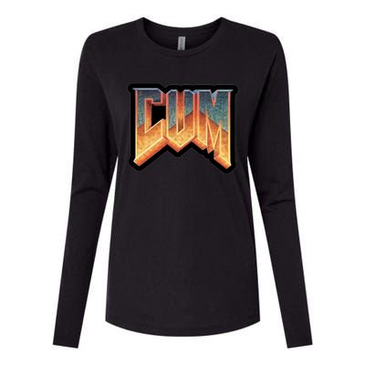 Cum Doom Womens Cotton Relaxed Long Sleeve T-Shirt