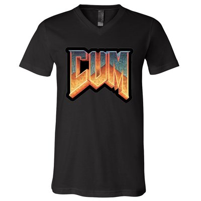 Cum Doom V-Neck T-Shirt