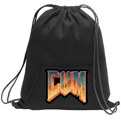 Cum Doom Sweatshirt Cinch Pack Bag