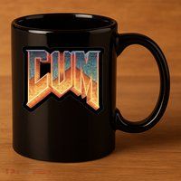 Cum Doom 11oz C Handle Ceramic Mug