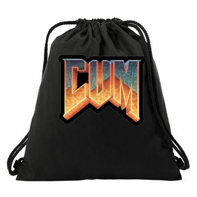 Cum Doom Drawstring Bag