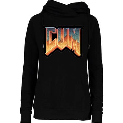 Cum Doom Womens Funnel Neck Pullover Hood