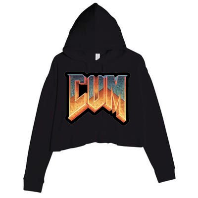 Cum Doom Crop Fleece Hoodie