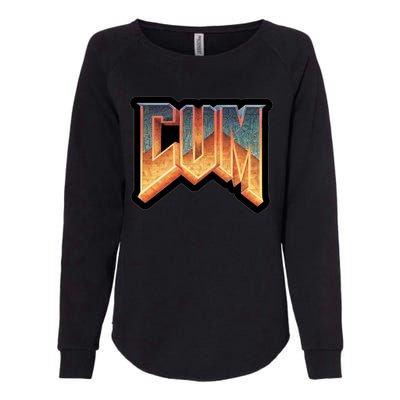 Cum Doom Womens California Wash Sweatshirt