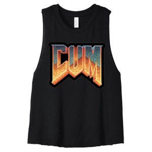 Cum Doom Women's Racerback Cropped Tank