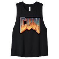 Cum Doom Women's Racerback Cropped Tank