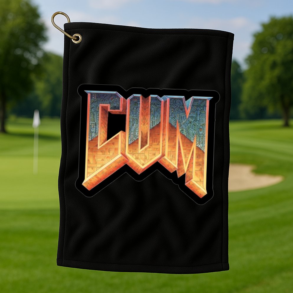 Cum Doom Golf Towel