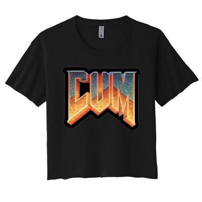 Cum Doom Women's Crop Top Tee