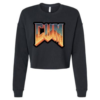 Cum Doom Cropped Pullover Crew