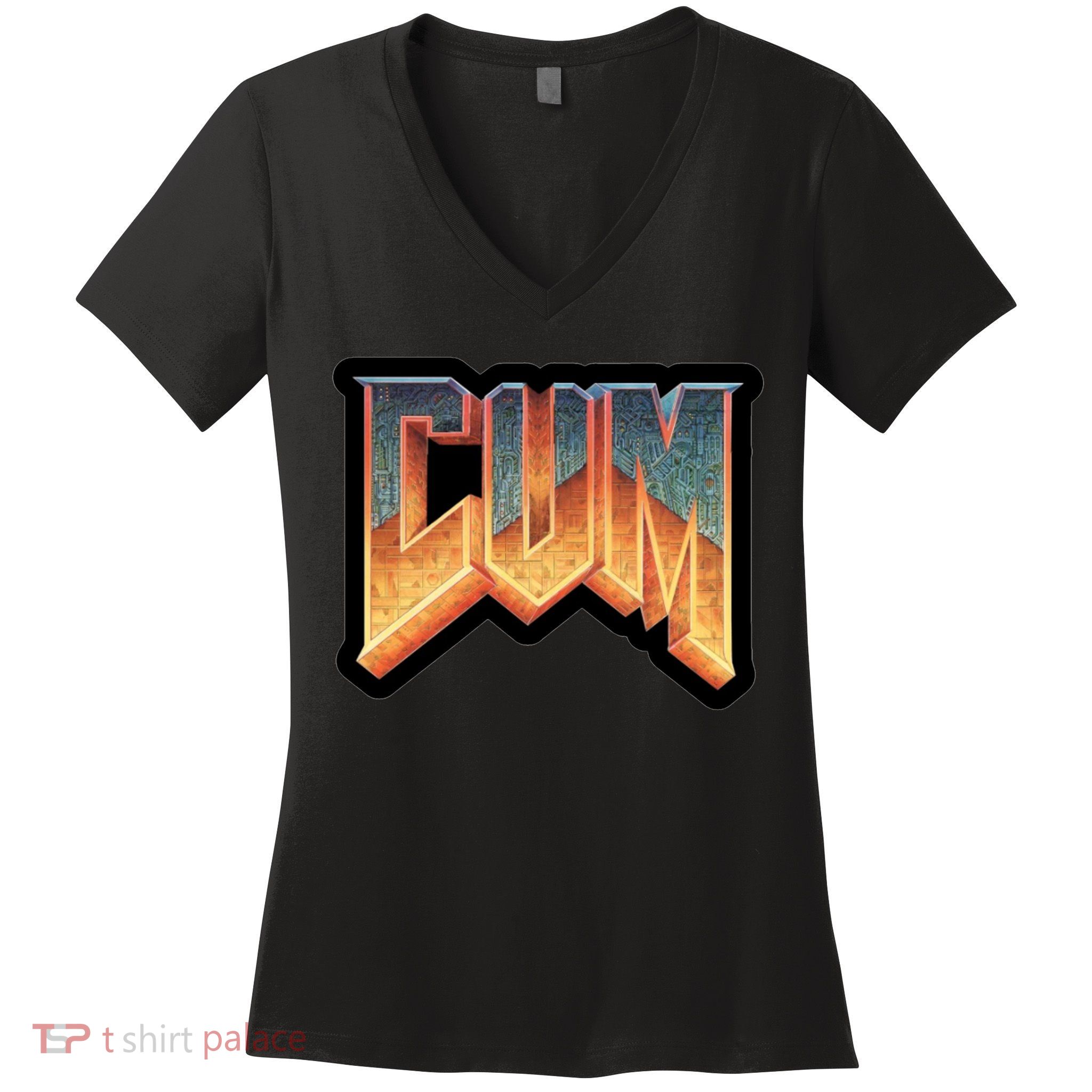Cum Doom Women's V-Neck T-Shirt