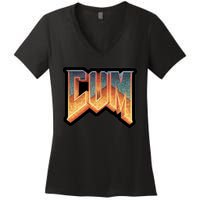 Cum Doom Women's V-Neck T-Shirt