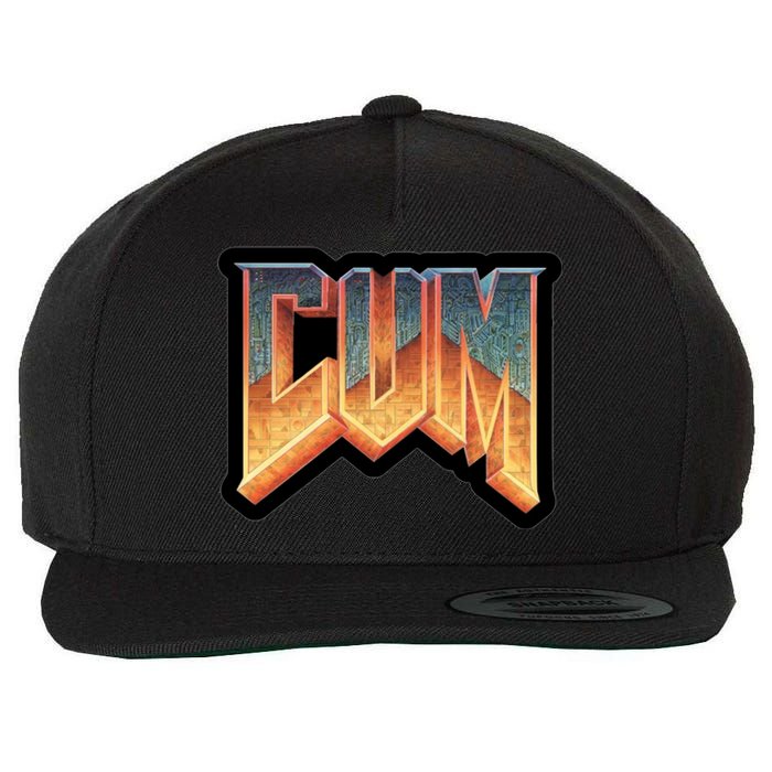 Cum Doom Wool Snapback Cap